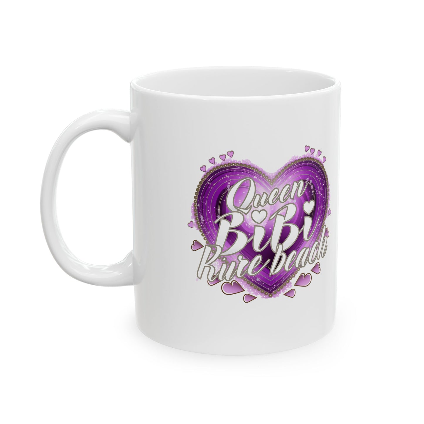 Queen Bibi Purple Heart - Ceramic Mug, (11oz, 15oz)