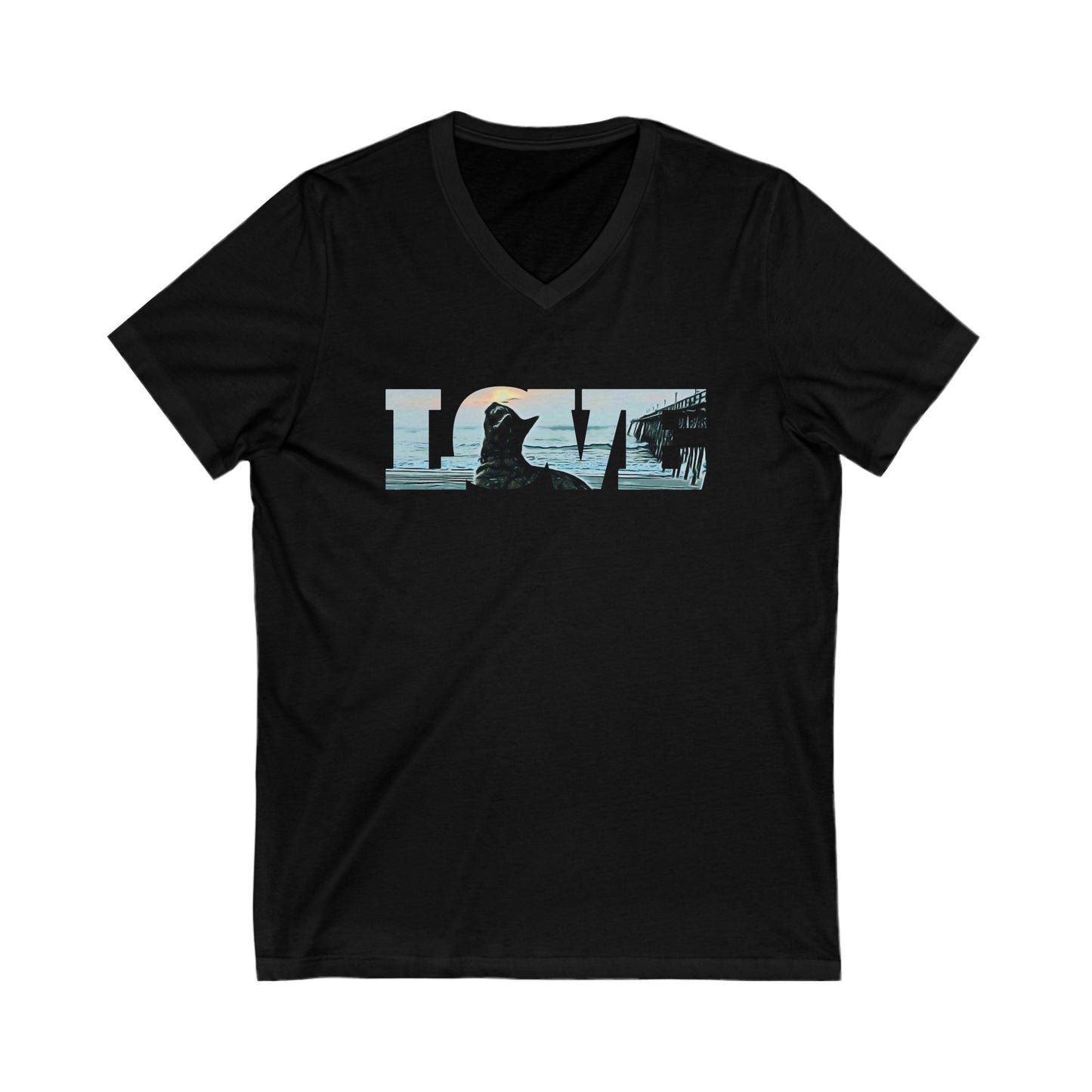 Bibi Love - Women's Short Sleeve V-Neck Tee