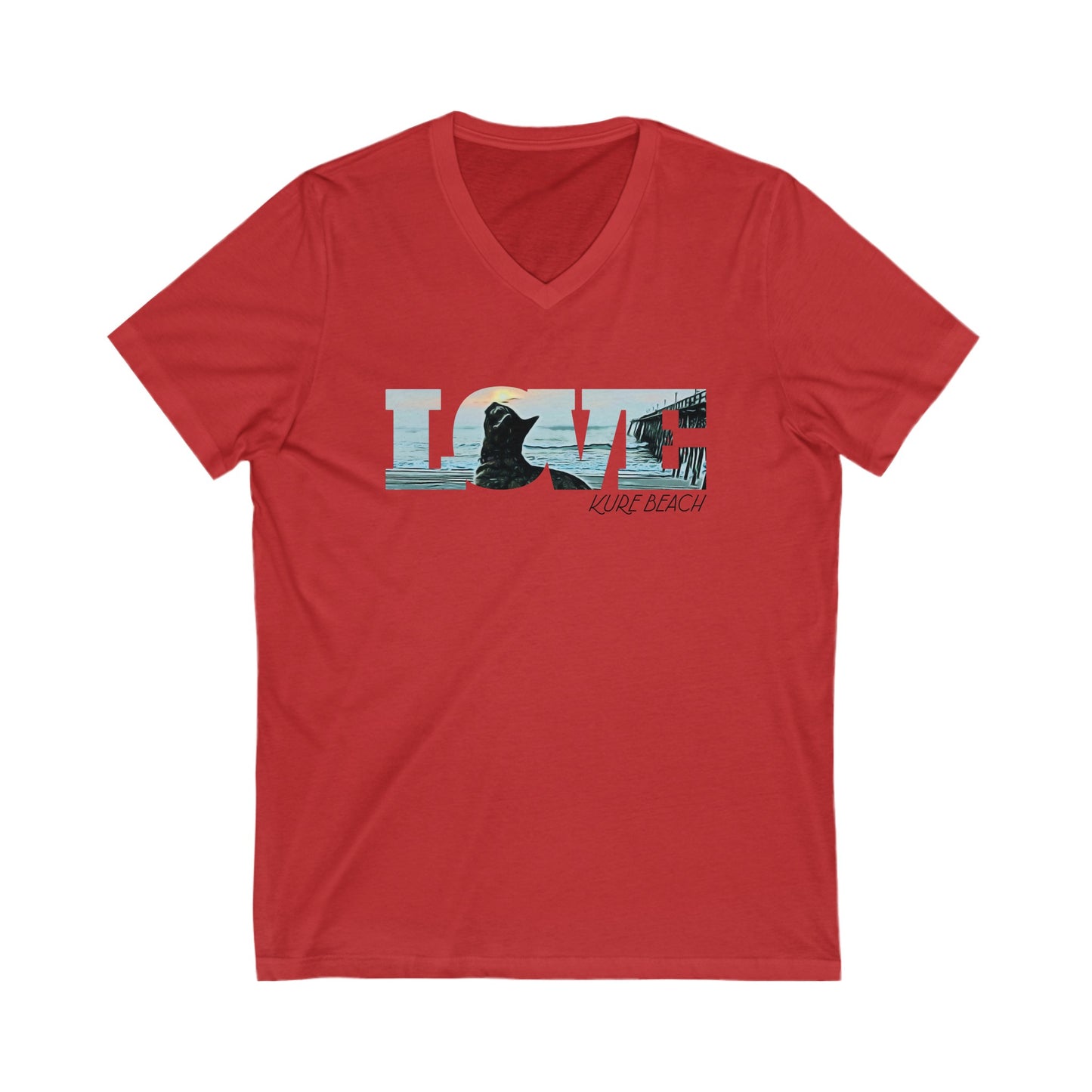 Bibi Love - Women's Short Sleeve V-Neck Tee