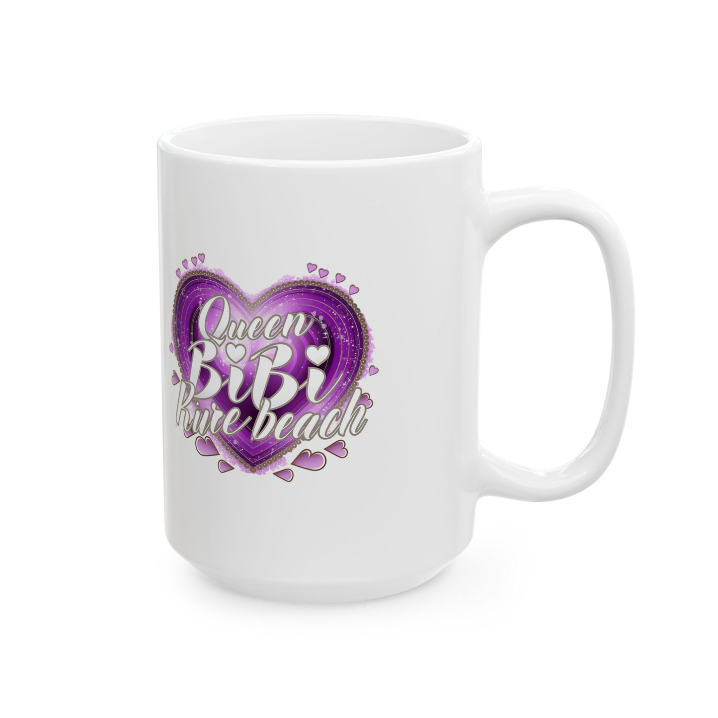 Queen Bibi Purple Heart - Ceramic Mug, (11oz, 15oz)