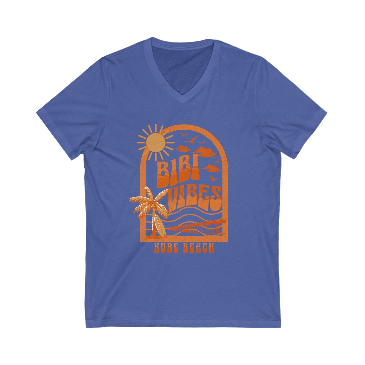 Bibi Vibes Ladies Short Sleeve V-Neck Tee