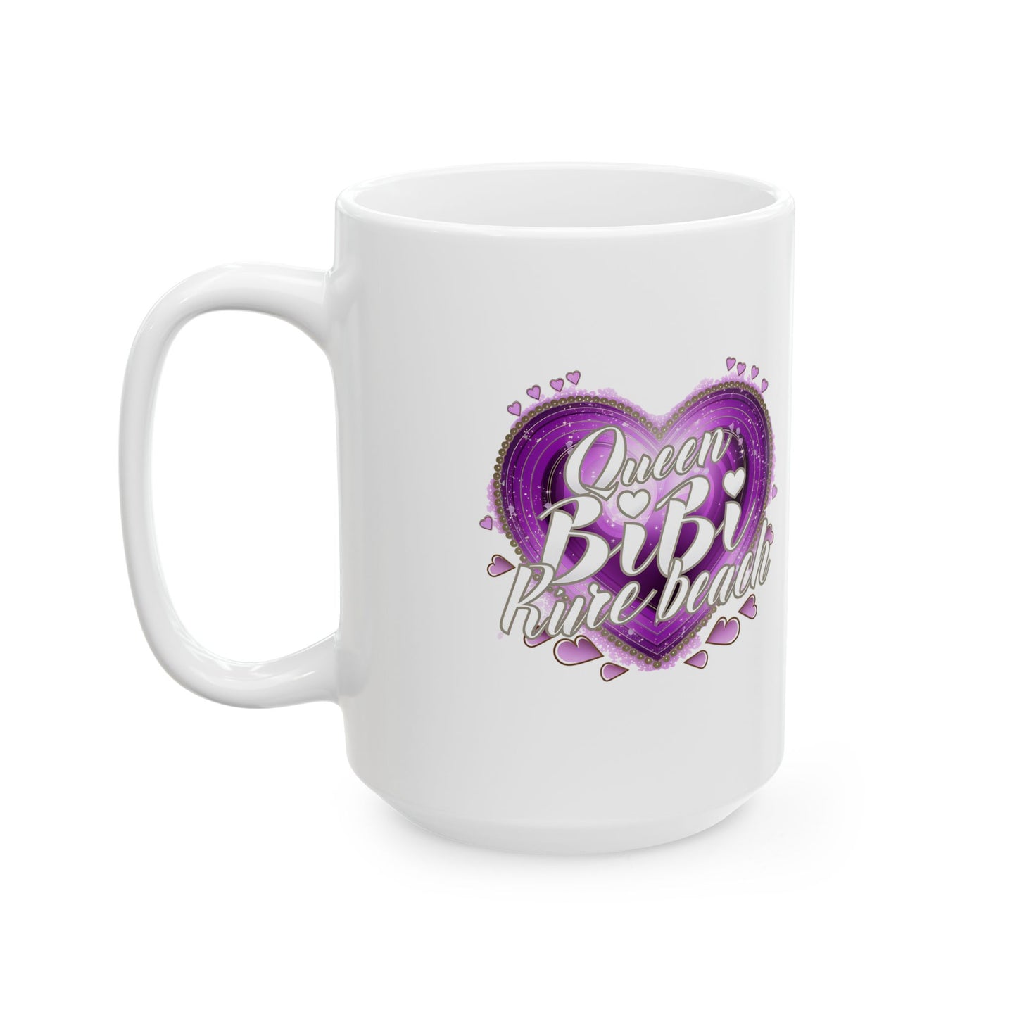 Queen Bibi Purple Heart - Ceramic Mug, (11oz, 15oz)