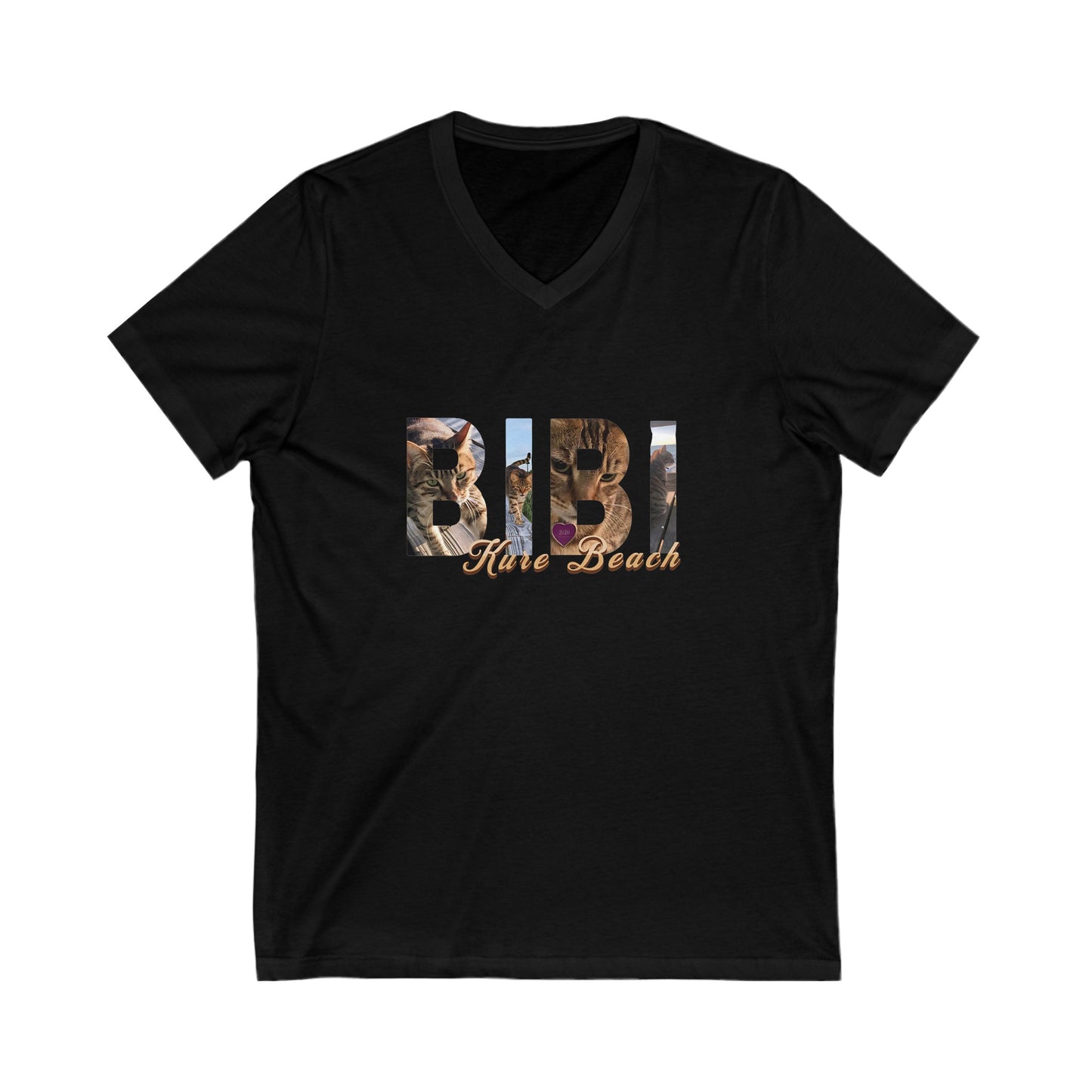 Bibi Letters - Women's Short Sleeve V-Neck Tee