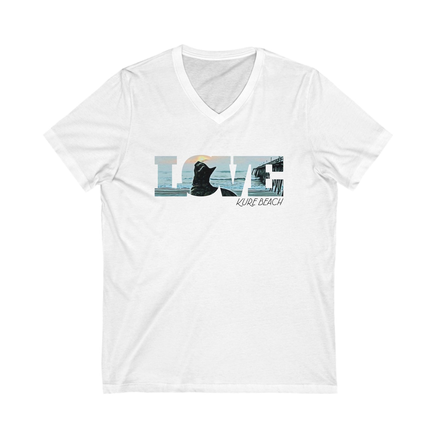 Bibi Love -  Women's Short Sleeve V-Neck Tee