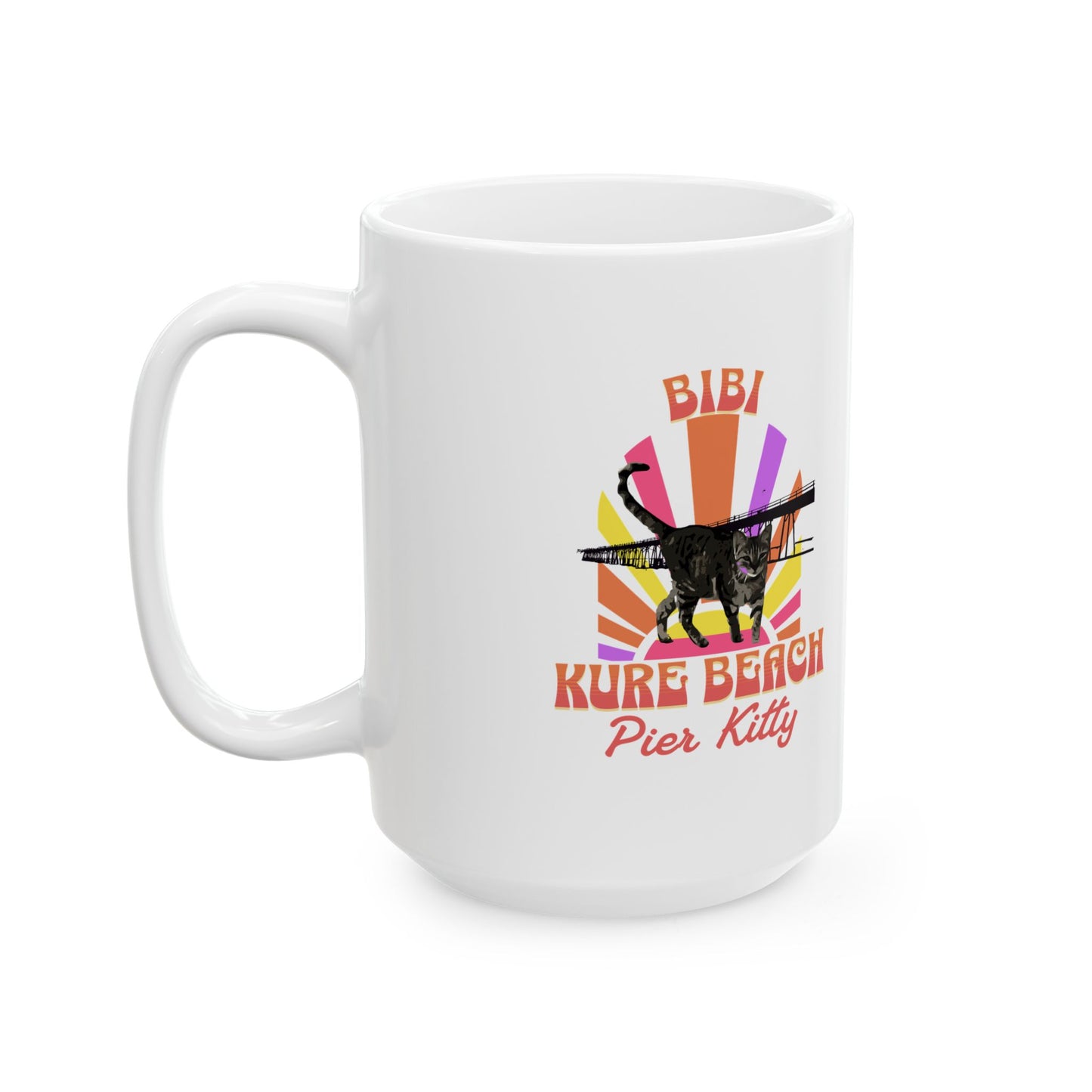 Bibi Pier Kitty - Ceramic Mug, (11oz, 15oz)