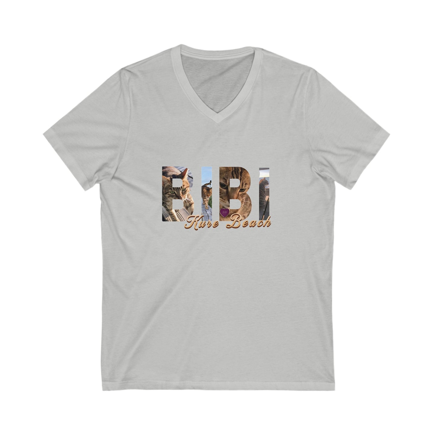 Bibi Letters - Women's Short Sleeve V-Neck Tee