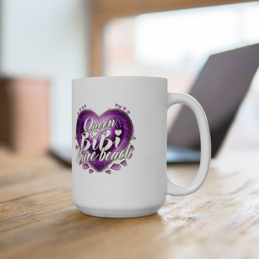 Queen Bibi Purple Heart - Ceramic Mug, (11oz, 15oz)