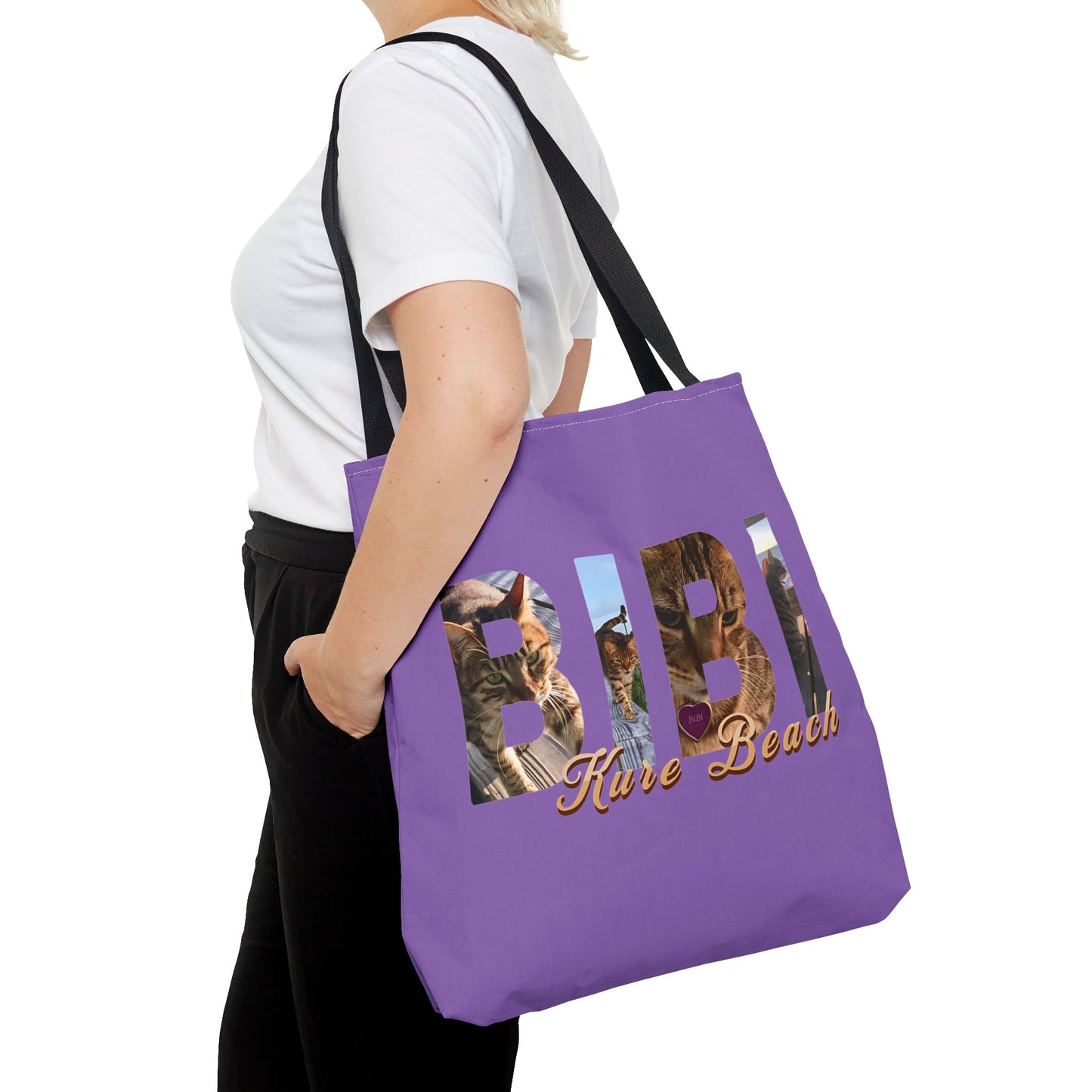 Bibi Letters Beach Bag - Purple