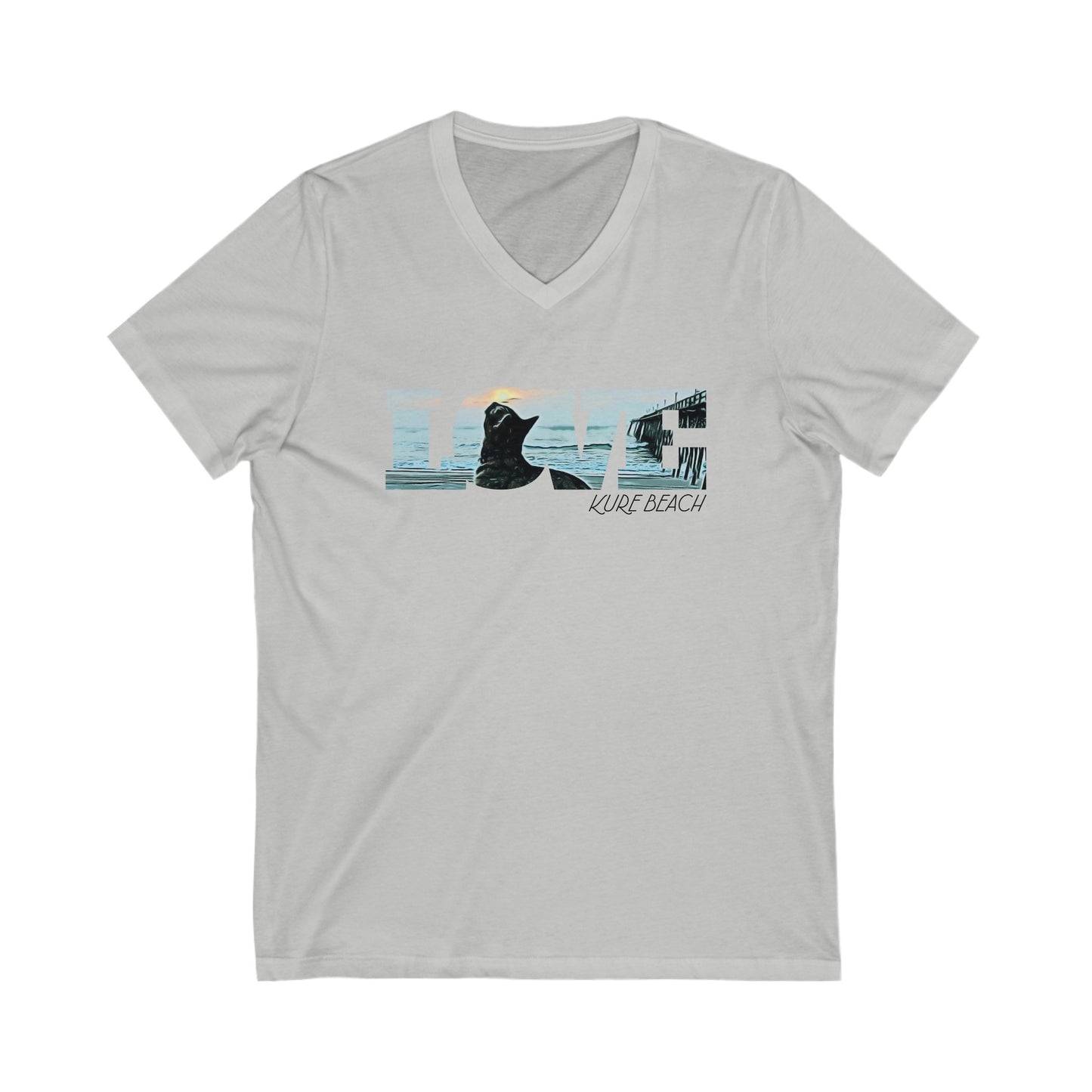 Bibi Love -  Women's Short Sleeve V-Neck Tee