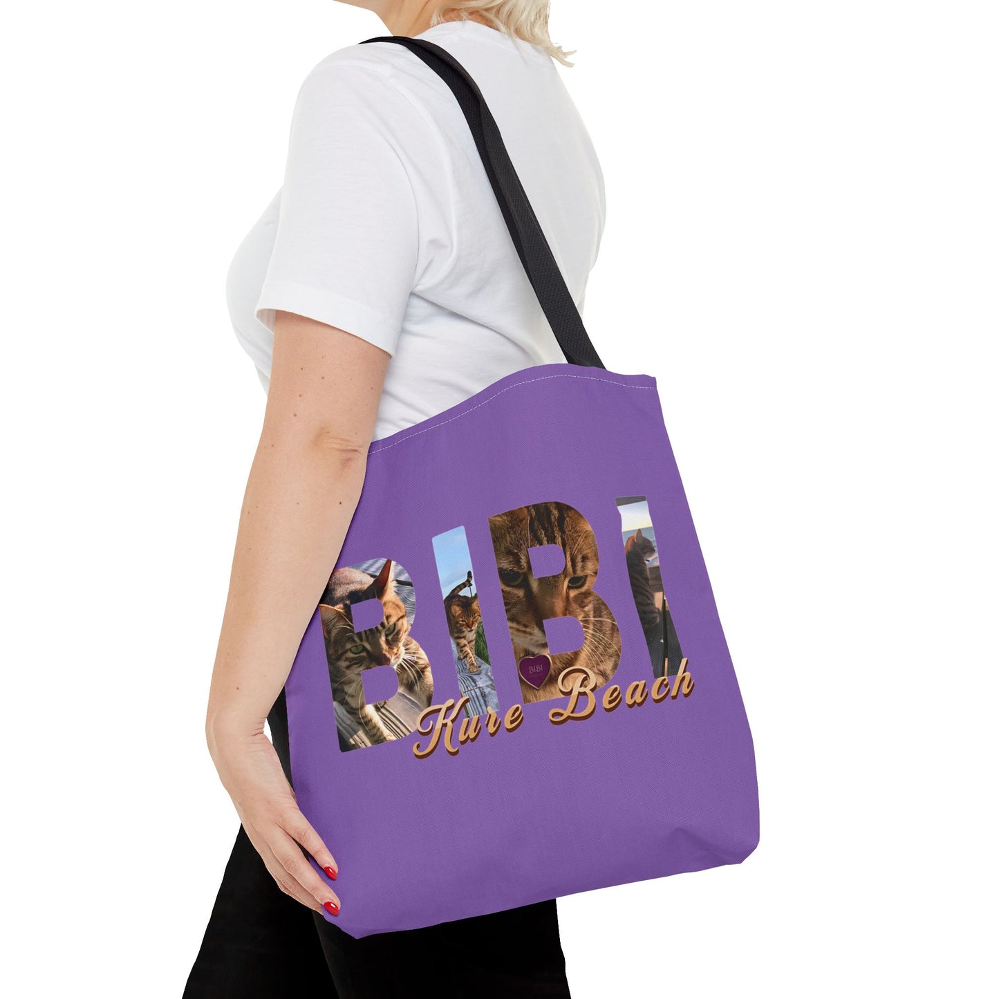 Bibi Letters Beach Bag - Purple